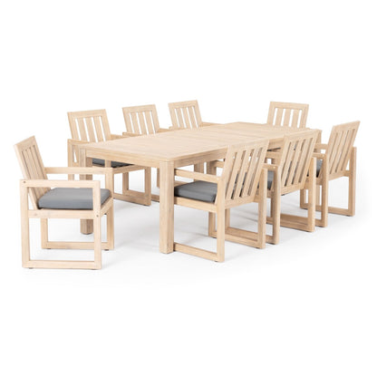 Set da pranzo per esterni Benson Sunbrella da 9 pezzi