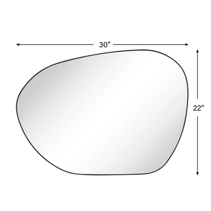 Specchio da parete Bertlinde TEHOME specchio di forma irregolare per soggiorno