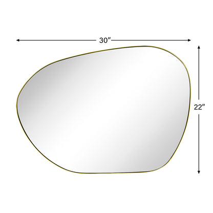 Specchio da parete Bertlinde TEHOME specchio di forma irregolare per soggiorno