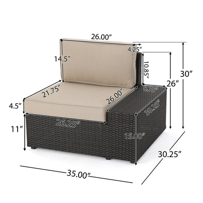 Il miglior set di divani da esterno in vimini Sail Bridge da 6 pezzi di Havenside Home