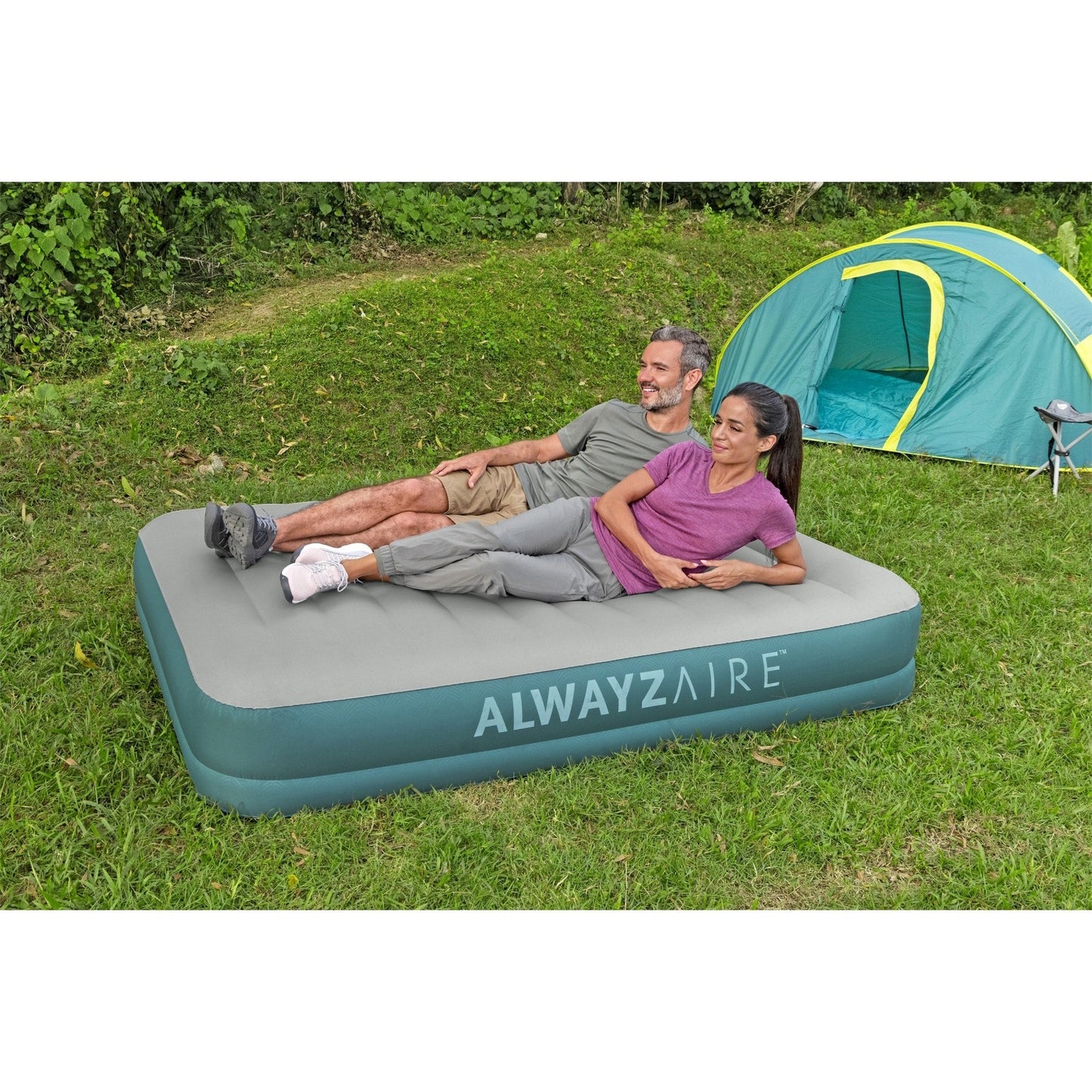 Bestway AlwayzAire 14 Materasso gonfiabile ad aria con pompa ricaricabile, Queen