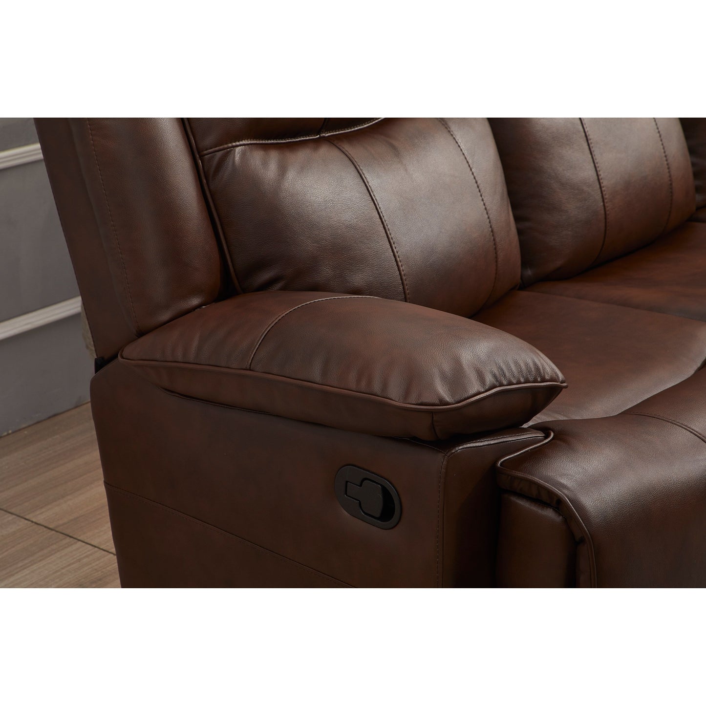 Divano reclinabile manuale in similpelle Betsy Furniture a 3 posti 8006