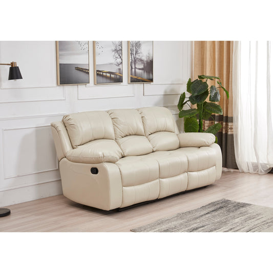 Divano reclinabile manuale in similpelle Betsy Furniture a 3 posti 8018
