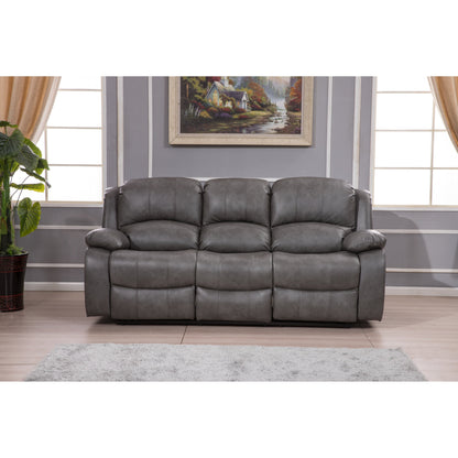 Divano reclinabile manuale in similpelle Betsy Furniture a 3 posti 8018