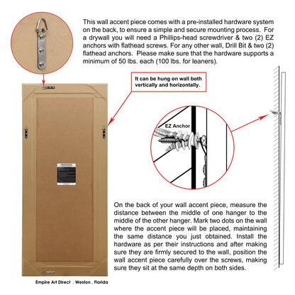 Specchio da parete rettangolare smussato trasparente HD per bagno, toeletta, specchi da camera da letto, 3 misure