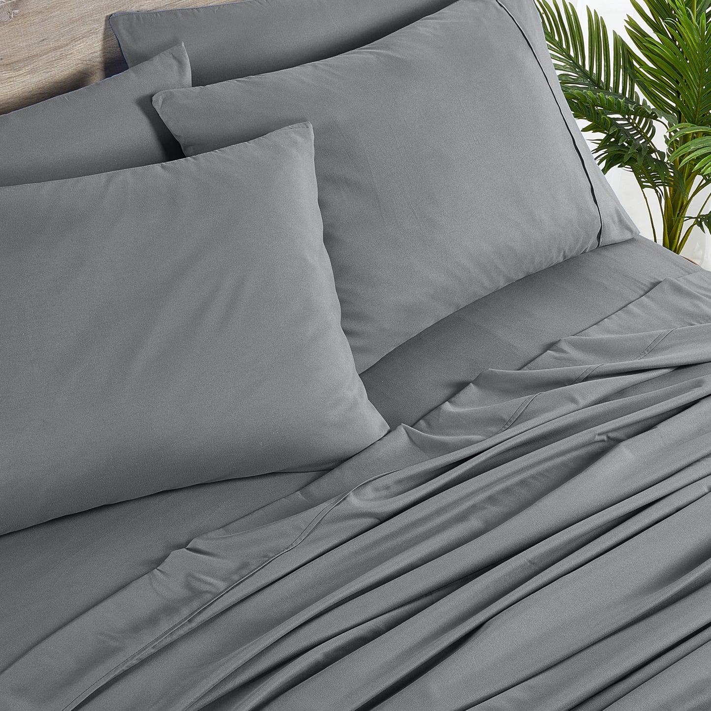 Set di lenzuola Bibb Home in rayon di bambù, 6 pezzi, 2000 pezzi