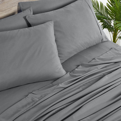 Set di lenzuola Bibb Home in rayon di bambù, 6 pezzi, 2000 pezzi