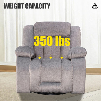 Poltrona reclinabile imbottita girevole e a dondolo