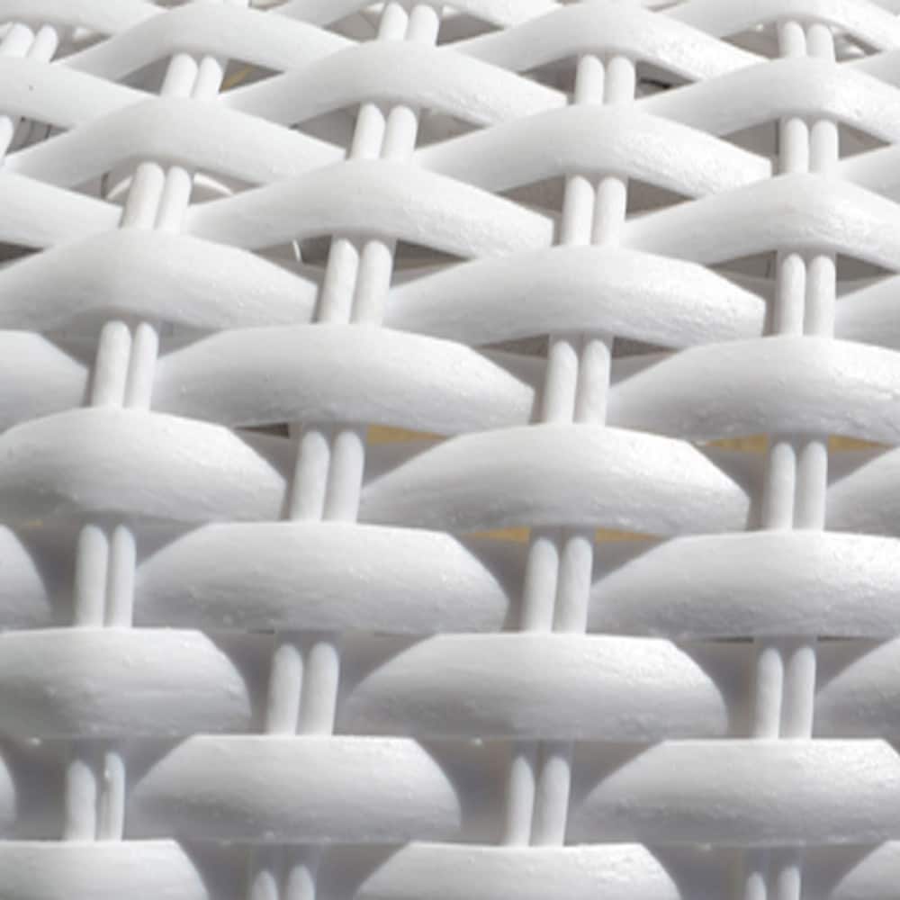 Biloxi Outdoor WhiteOutdoor Wicker Swivel Glider Patio Set (3 pezzi)