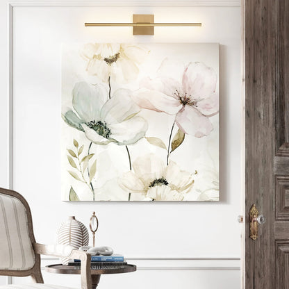 Applique da parete moderna a striscia lineare lunga nera/oro/nichel, dimmerabile, con luce LED per il bagno