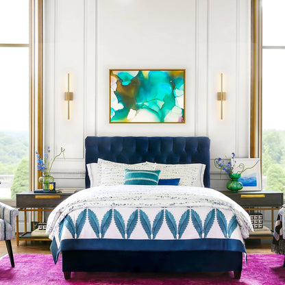 Applique da parete moderna a striscia lineare lunga nera/oro/nichel, dimmerabile, con luce LED per il bagno