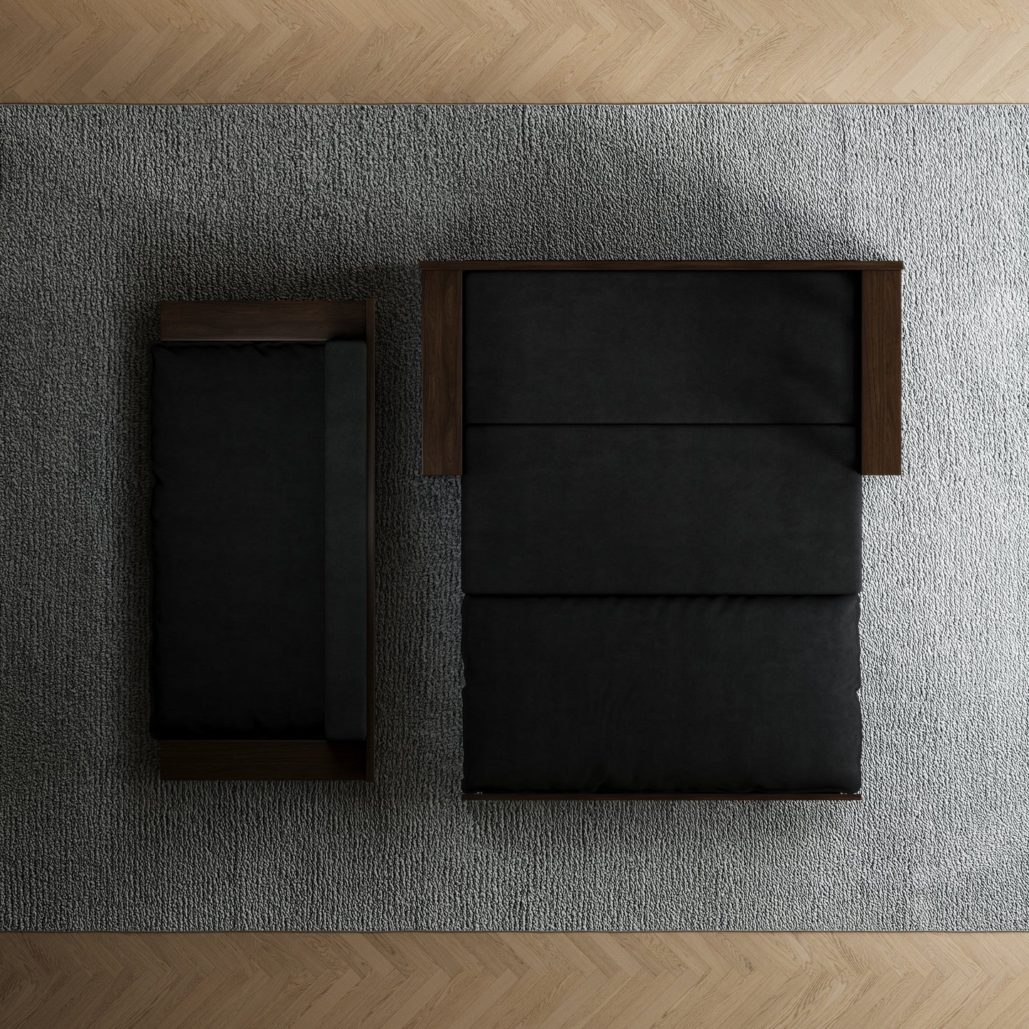 Divano letto trasformabile 3 in 1 nero da 52,4 pollici con sistema idraulico, contenitore e 2 cuscini morbidi per soggiorno