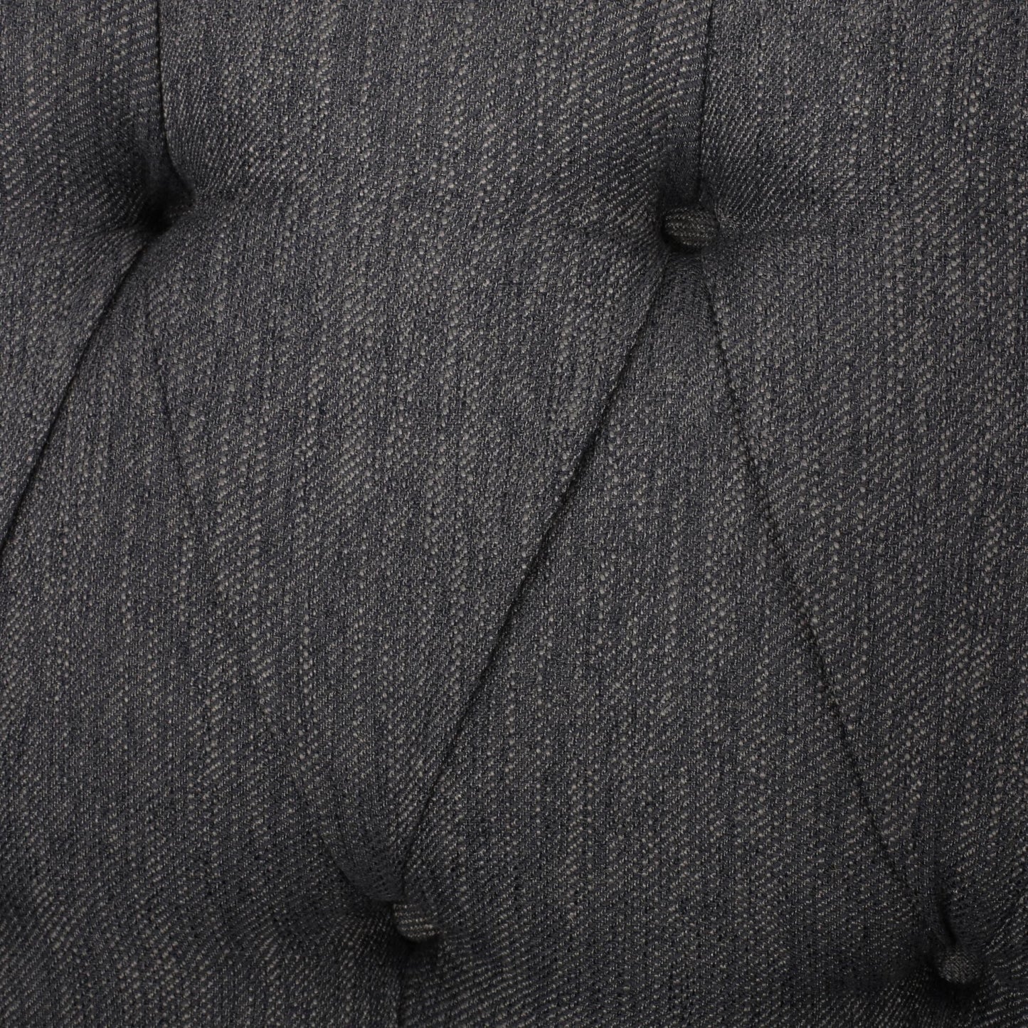 Divano a 3 posti in tessuto nero da 74'' con dettagli in rivetti e rivestimento resistente