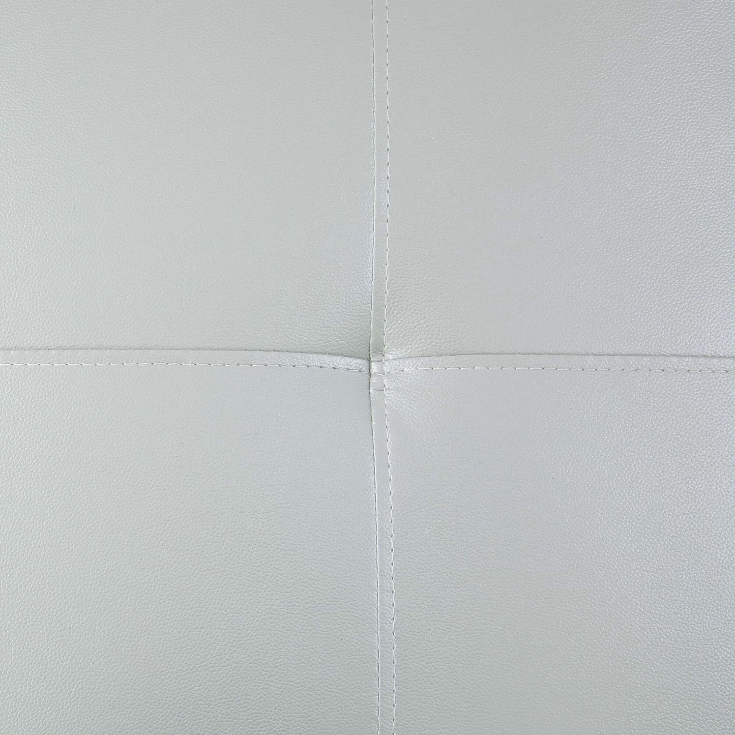 Divano per soggiorno in pelle sintetica semi-PU bianco e nero, 3 pezzi