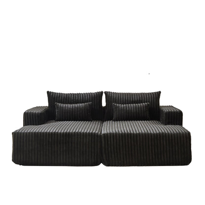 Divano letto componibile Black Cloud Plush Loveseat