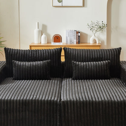 Divano letto componibile Black Cloud Plush Loveseat