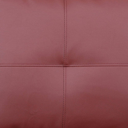 Pouf contenitore in similpelle nera