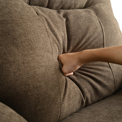 Poltrona reclinabile manuale nera con massaggio, calore e design portatile