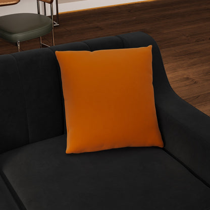 Divano a due posti moderno in velluto nero con dettagli dorati e cuscini morbidi per il soggiorno