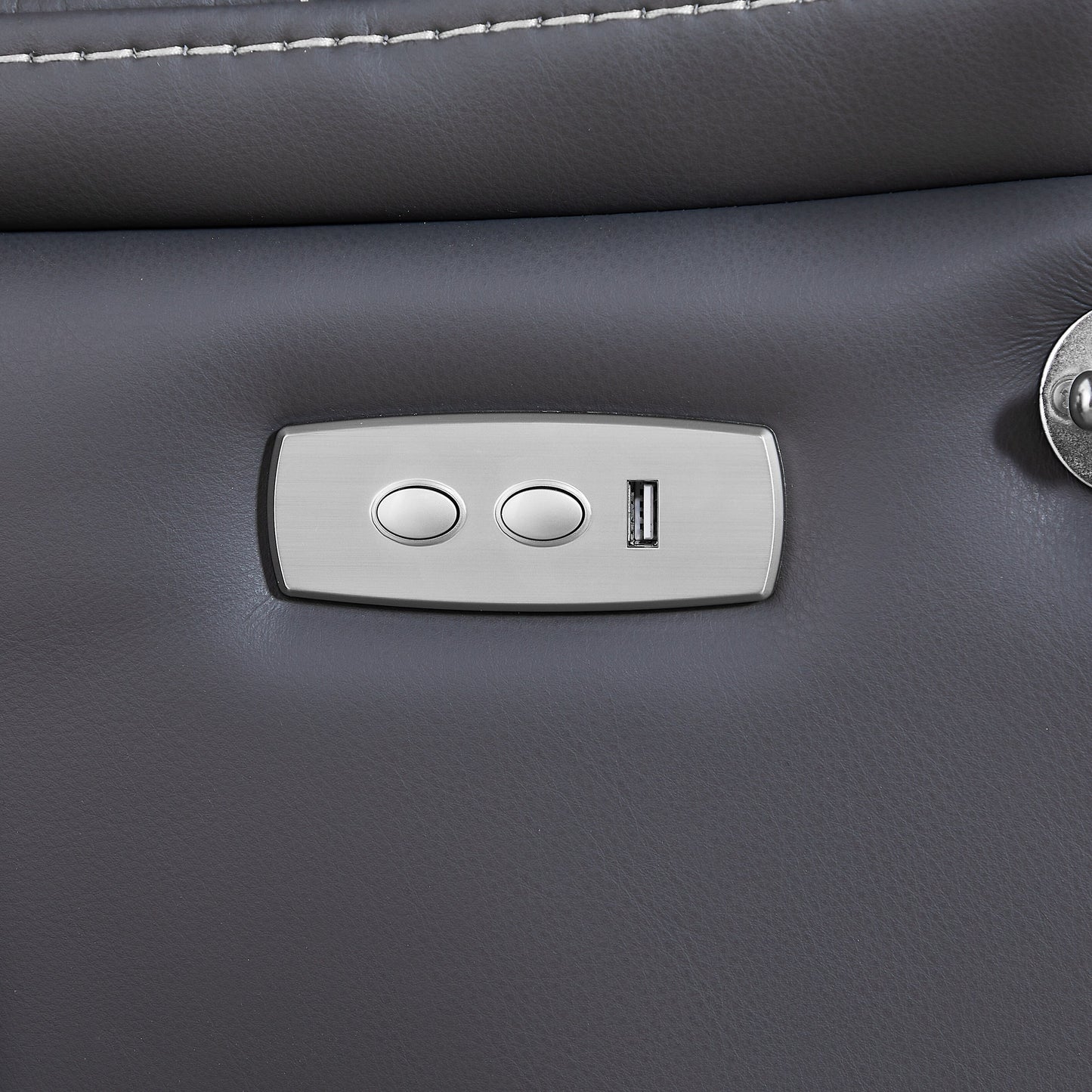 Poltrona reclinabile elettrica nera con reclinazione di 139°, massaggio, riscaldamento, motore OKIN, porte USB, supporto per telefono e vano portaoggetti laterale