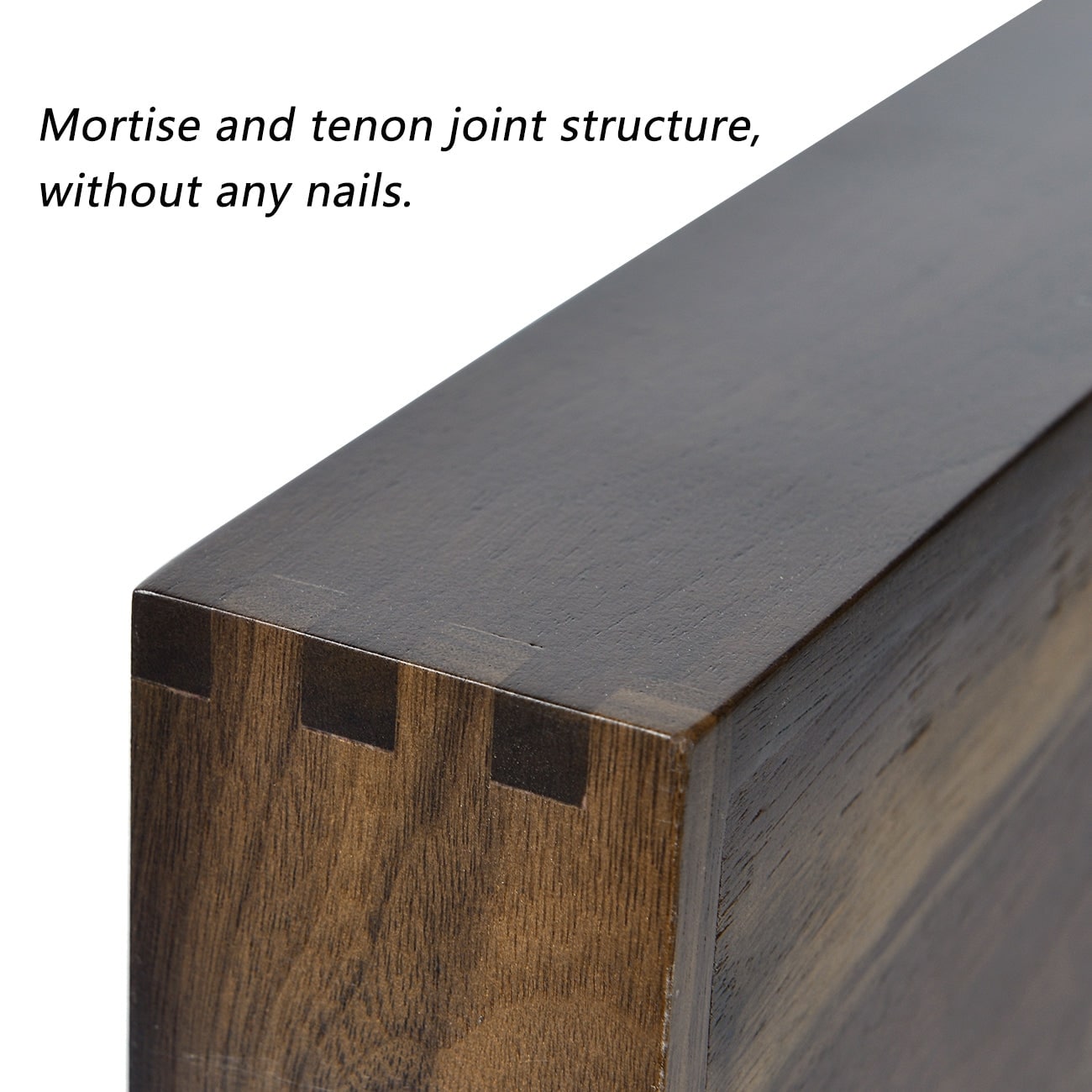 Vassoio da portata rettangolare in legno di noce nero KINWELL