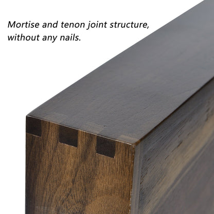 Vassoio da portata rettangolare in legno di noce nero KINWELL