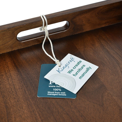 Vassoio da portata rettangolare in legno di noce nero KINWELL