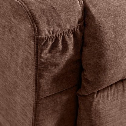 Poltrona reclinabile elettrica blu con riscaldamento, massaggio, infinite possibilità di reclinazione, porte USB e tasche laterali