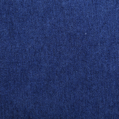 Divano a due posti in lino blu con braccioli regolabili