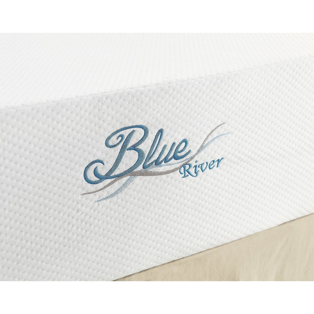 Materasso in memory foam al tè verde infuso con gel Blue River di Roundhill Furniture da 8 pollici - N/D