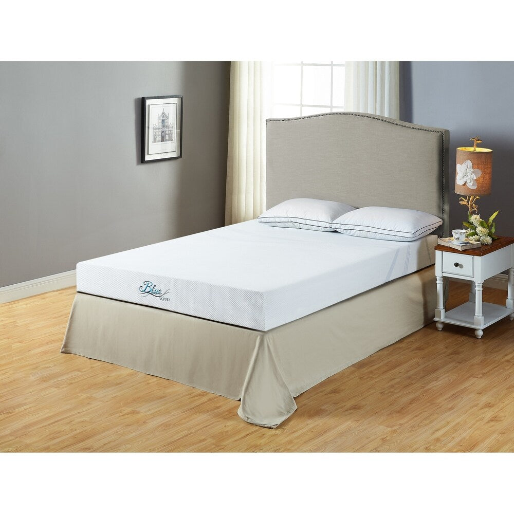 Materasso in memory foam al tè verde infuso con gel Blue River di Roundhill Furniture da 8 pollici - N/D