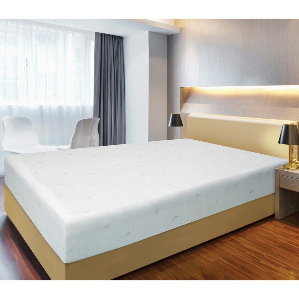 Set di materasso e coprimaterasso in memory foam Bodipedic da 10 pollici per letto matrimoniale