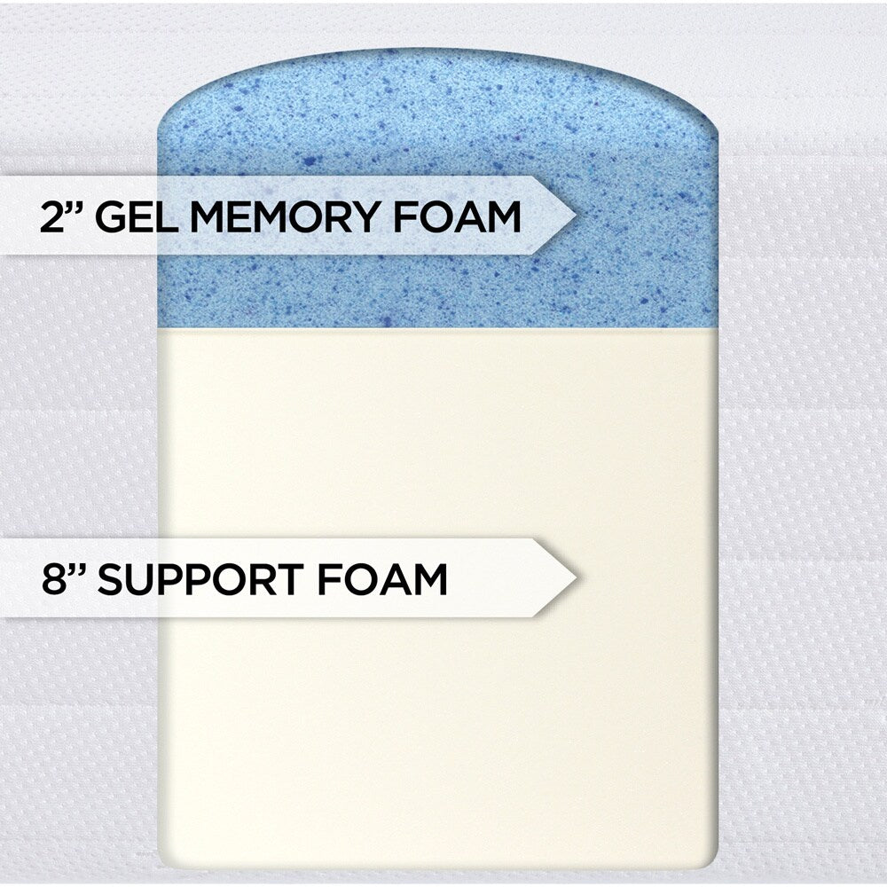 Materasso singolo in memory foam gel Bodipedic Essentials da 10 pollici