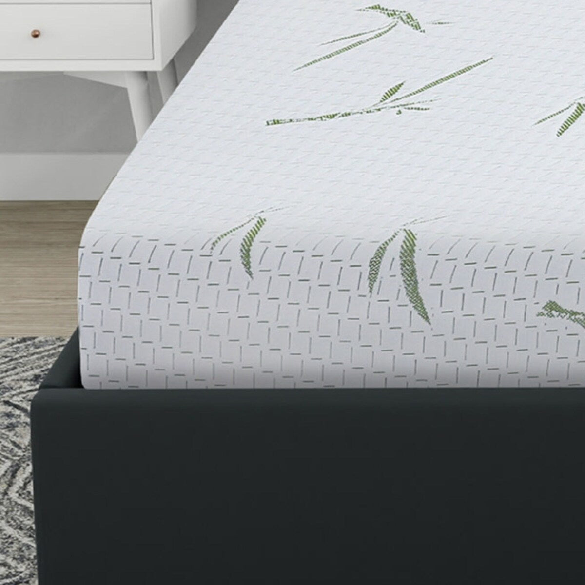 Materasso in memory foam a doppio strato Bodipedic Naturals da 10 pollici con rivestimento in rayon di bambù