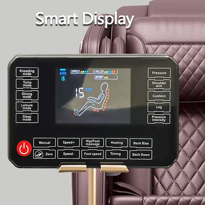 Poltrona massaggiante per il corpo con gravità zero, 20 airbag, calore, telecomando LCD, 8 rulli, 5 modalità e tecniche di massaggio