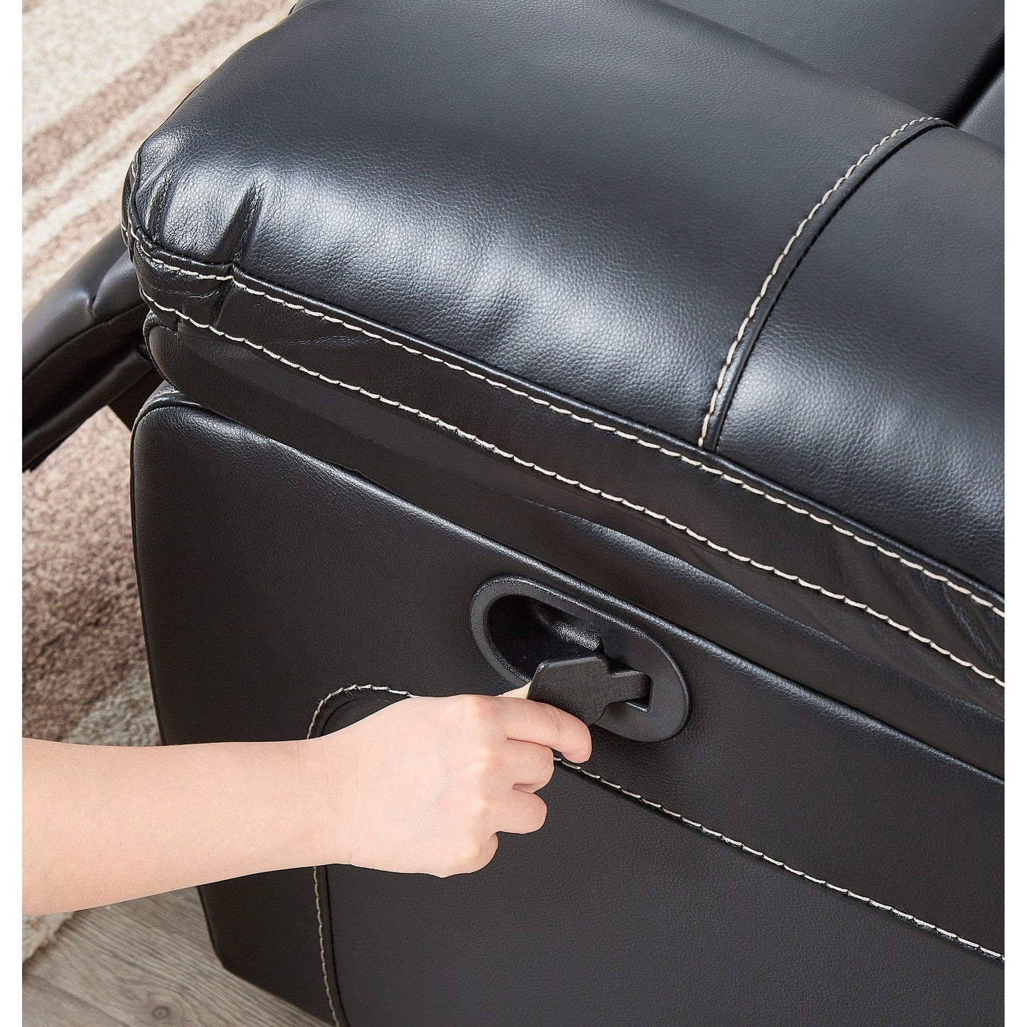 Poltrona reclinabile in similpelle