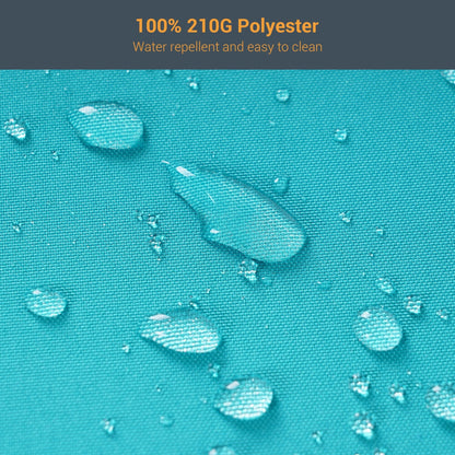 Set da bistrot per patio con sedia a dondolo da esterno Bonosuki da 3 pezzi con tavolino laterale