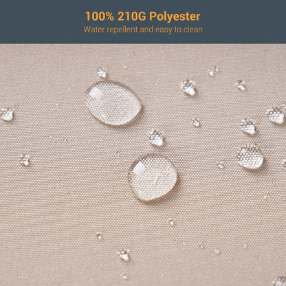 Set da bistrot per patio con sedia a dondolo da esterno Bonosuki da 3 pezzi con tavolino laterale