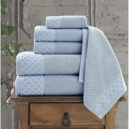 Collezione Boston Towel, lussuosi e morbidi asciugamani in cotone turco, 2 grandi asciugamani da bagno, 2 salviette e 2 asciugamani per le mani (set da 6)