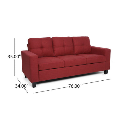 Divano a tre posti Bowden in poliestere di Christopher Knight Home