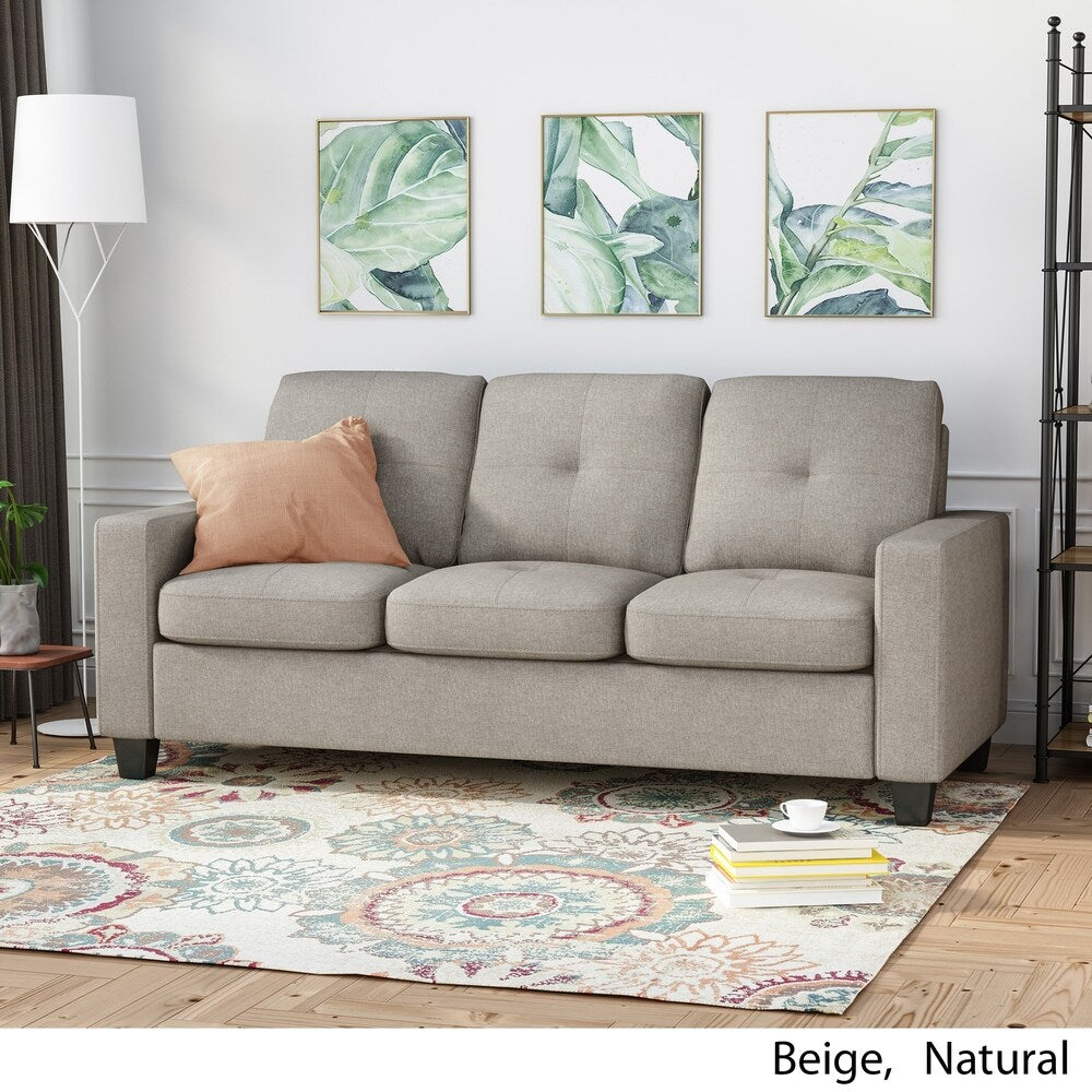 Divano a tre posti Bowden in poliestere di Christopher Knight Home