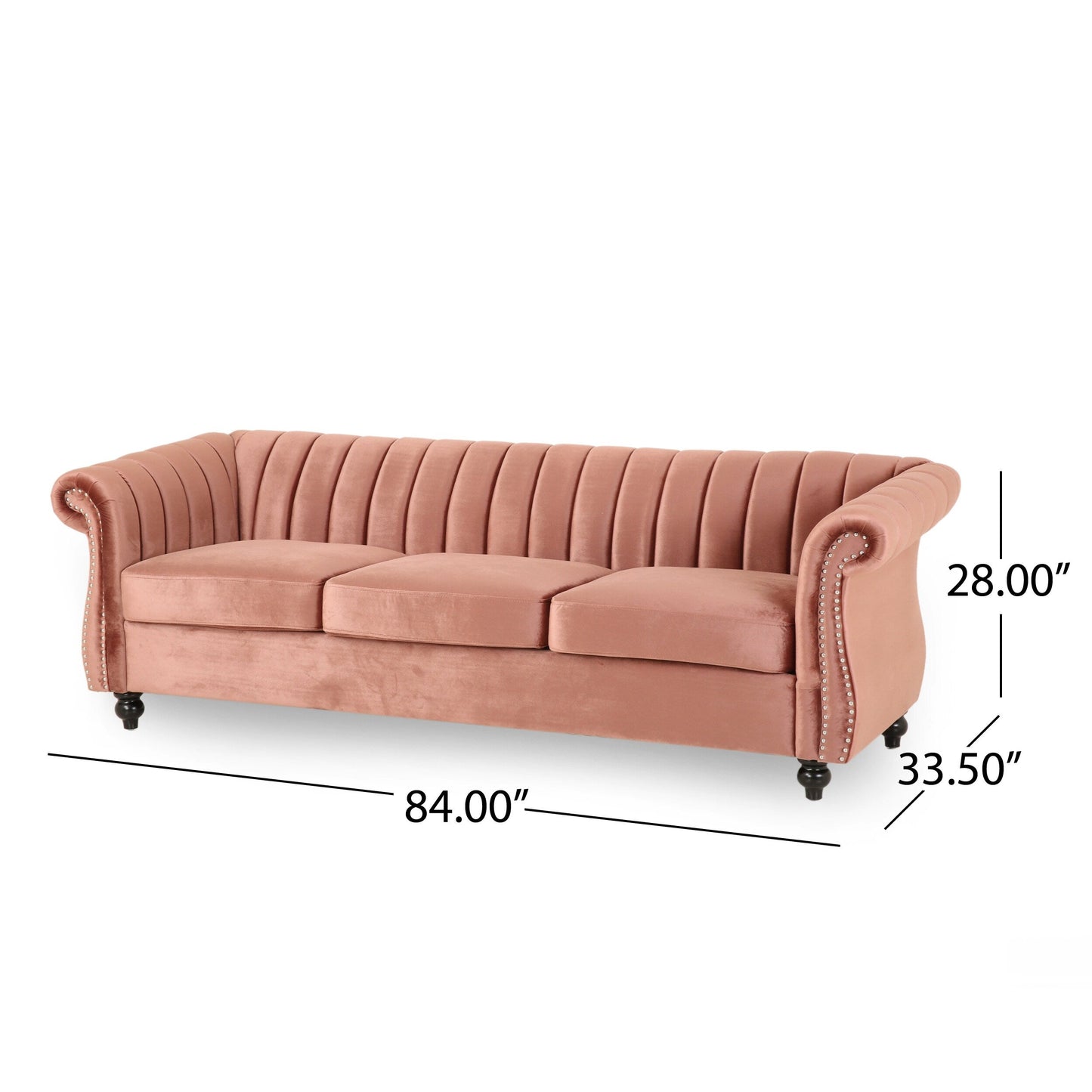 Divano in velluto Bowie Glam di Christopher Knight Home