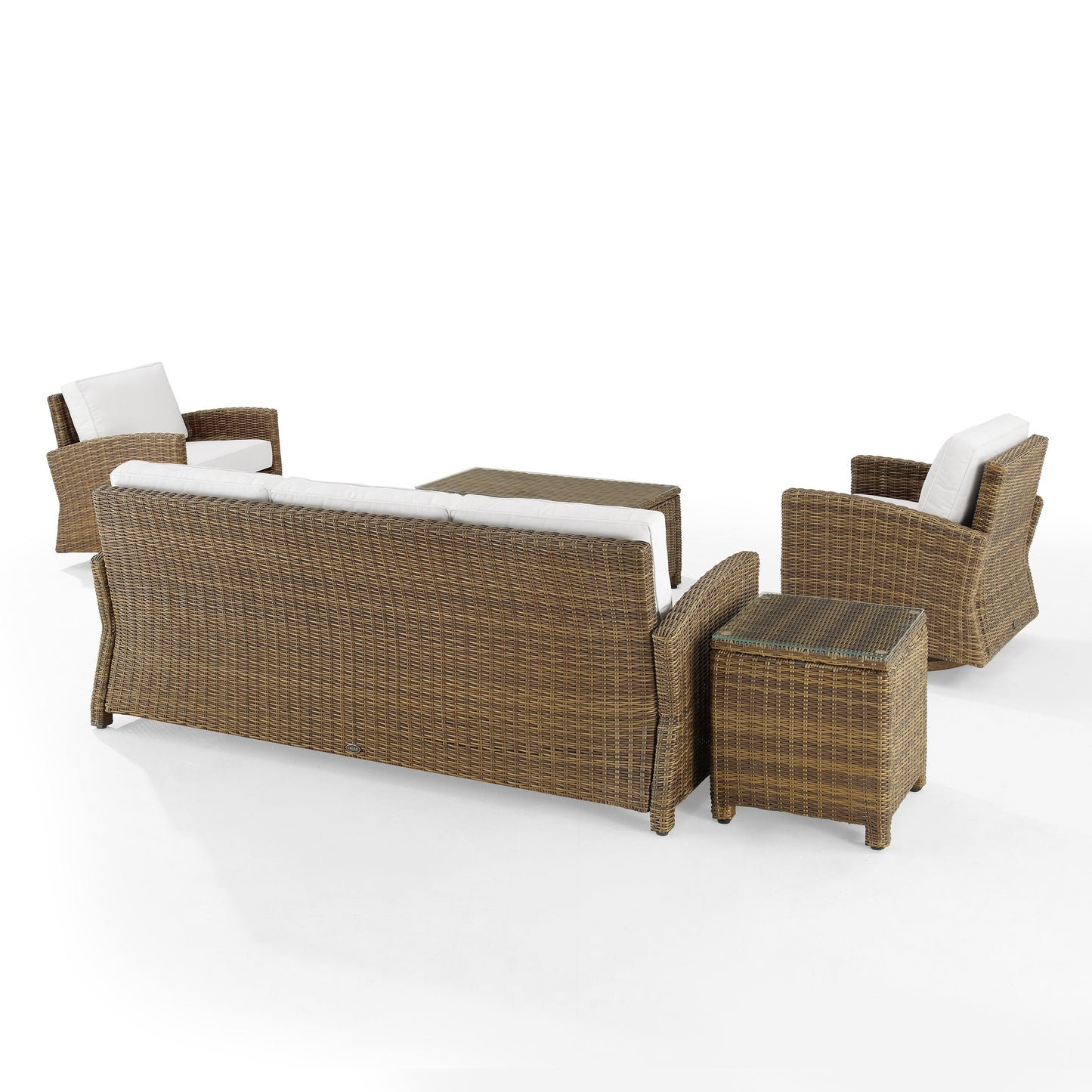 Set divano e poltrona girevole Crosley Bradenton da 5 pezzi