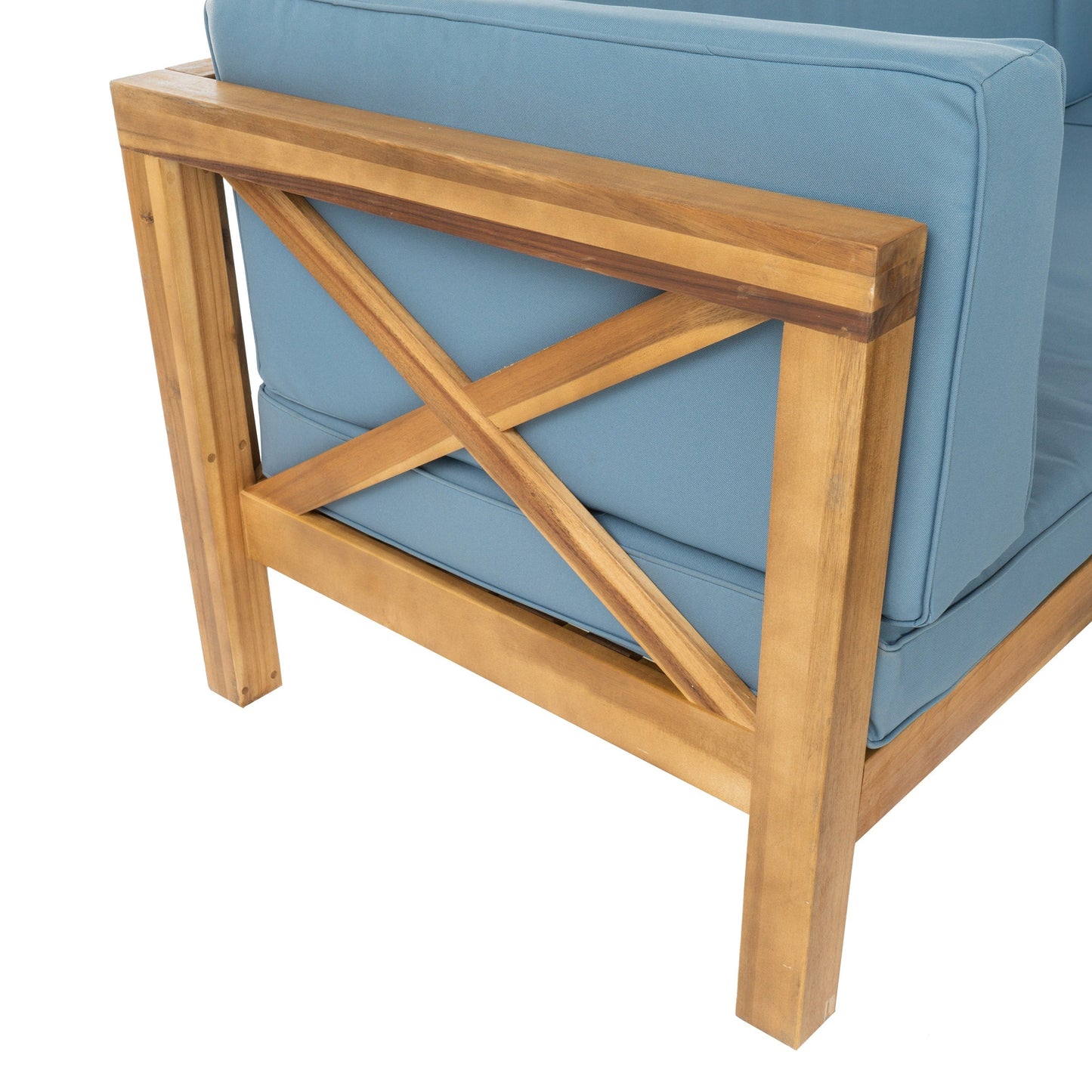 Set da esterno componibile Brava Acacia di Christopher Knight Home - 88,50 L x 88,50 W x 26,50 H