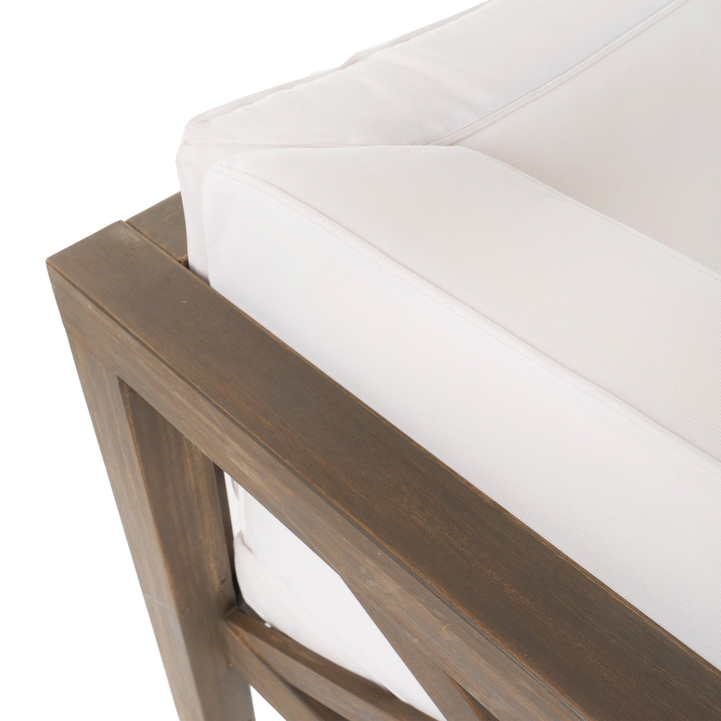 Set da esterno componibile Brava Acacia di Christopher Knight Home - 88,50 L x 88,50 W x 26,50 H