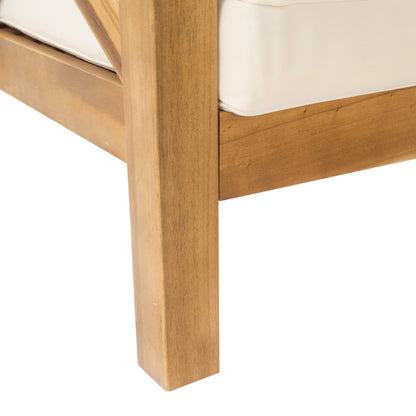 Set da esterno componibile Brava Acacia di Christopher Knight Home - 88,50 L x 88,50 W x 26,50 H