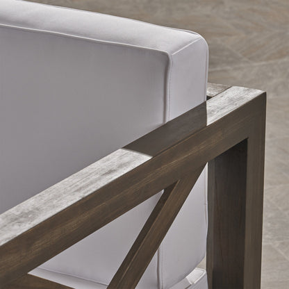 Set da esterno Brava in legno di acacia da 6 pezzi di Christopher Knight Home