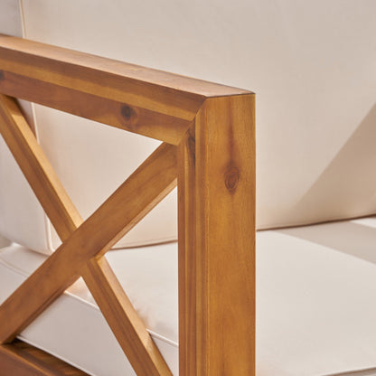 Set da esterno Brava in legno di acacia da 6 pezzi di Christopher Knight Home