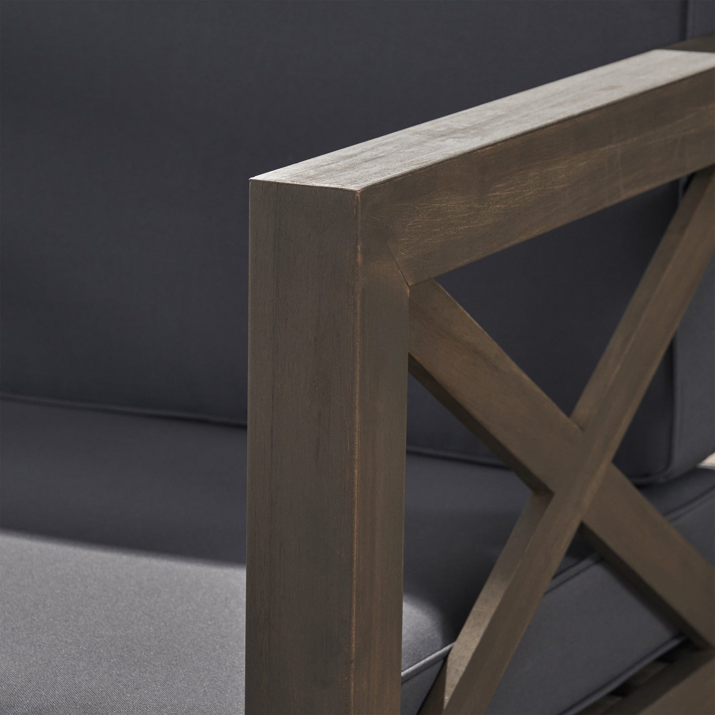 Set da esterno Brava in legno di acacia da 6 pezzi di Christopher Knight Home