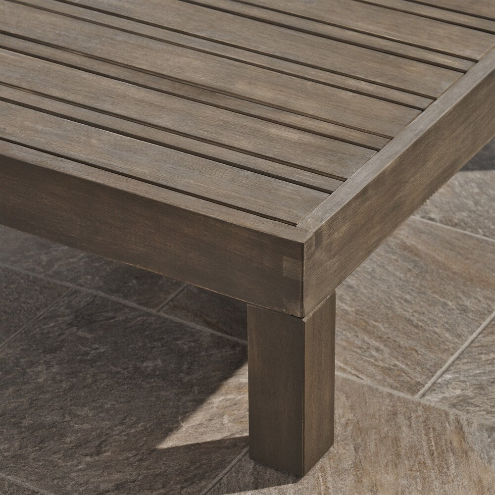 Divano componibile e poltrona club Brava Outdoor Acacia di Christopher Knight Home